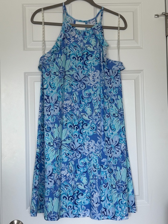 Lilly Pulitzer Dresses & Skirts - Lilly Pulitzer Billie dress size M Saltwater blue Suns out funs out